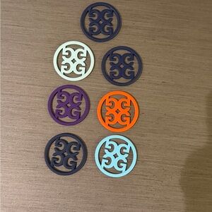 G/FORE Vibrant Coaster Collection - Orange, Purple, Blue, Cream